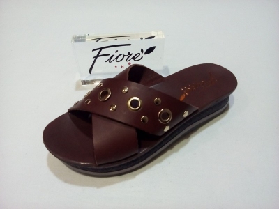 Fiore Shoes Σχ. AT95 "Χιαστί με Τρουκς" Δέρμα [Y-AT-095]